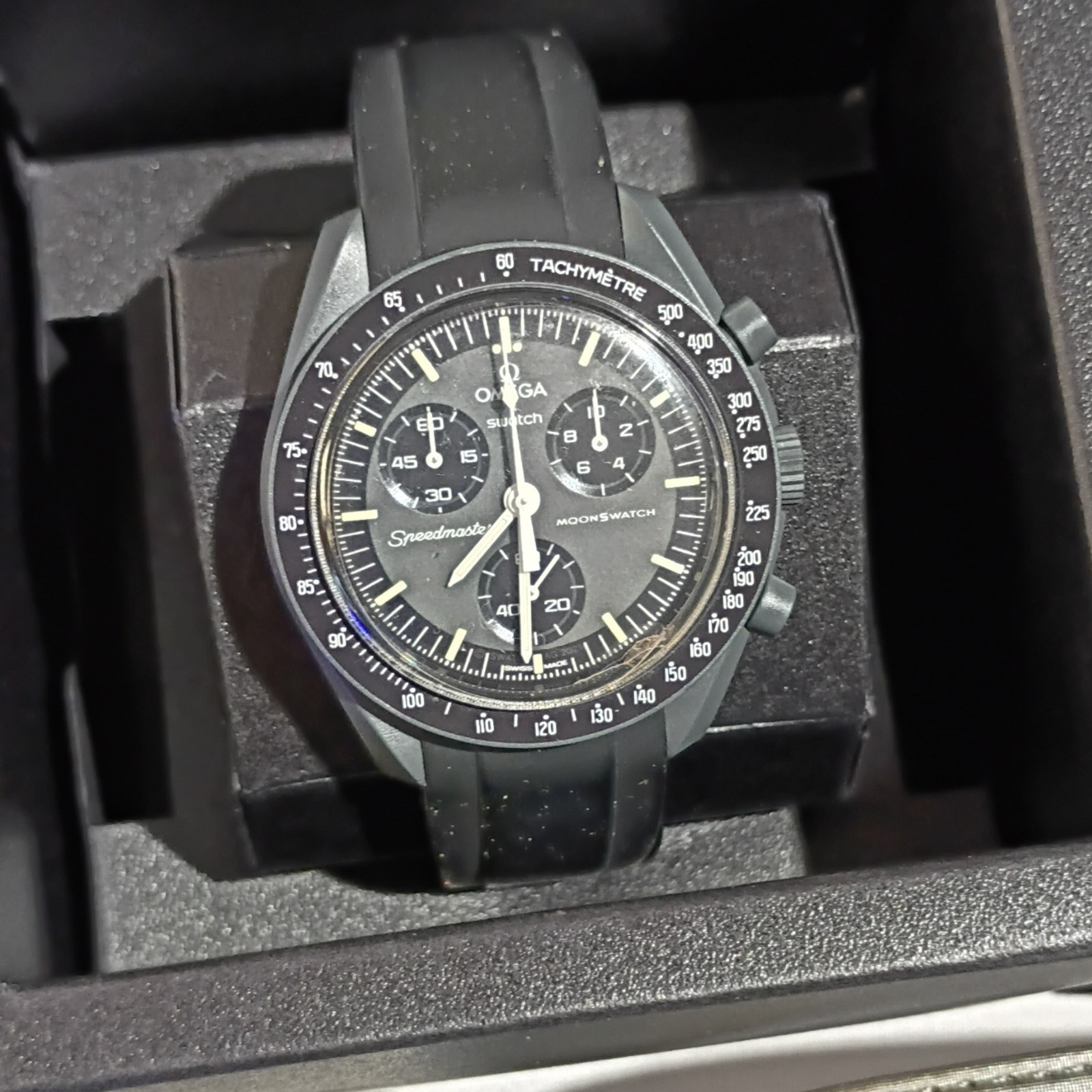 Swatch x Omega MoonSwatch Mission to Mercury 42mm Quartz Chrono w/ Box