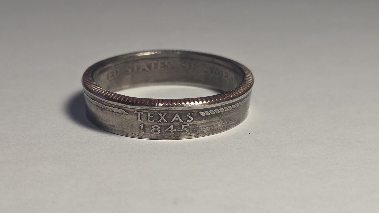 Handmade US State Quarter Coin Ring – Sizes 4-14 – Any State – Amazing Gift