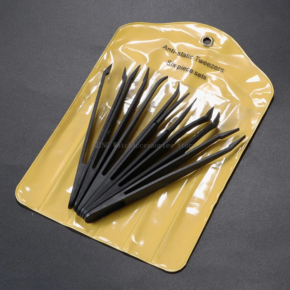 Watch Repair Tool Antistatic Plastic Tweezers for Watchmaker Trimmer Tweezers