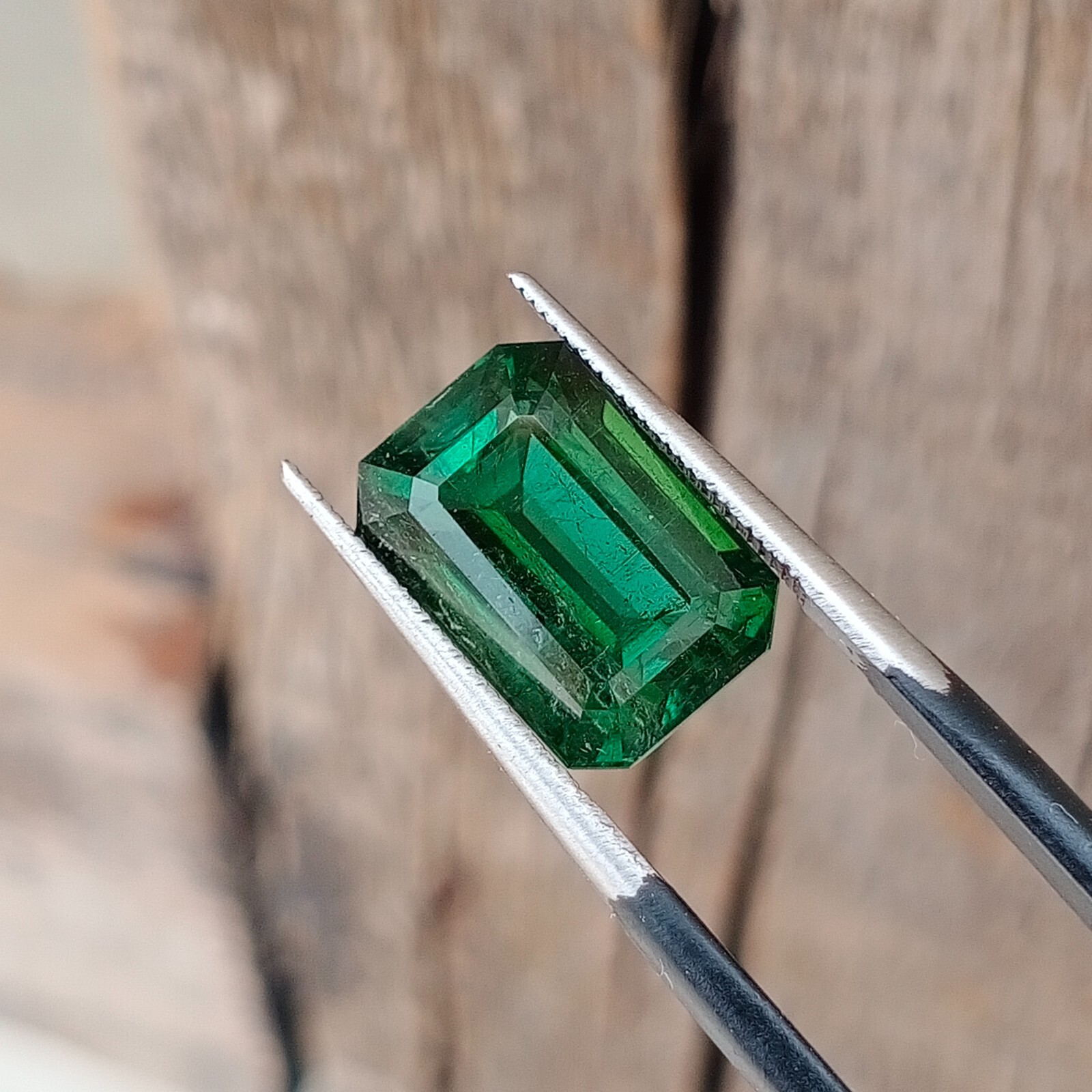 6.80 Carat Natural Cut Green Color Tourmaline Loose Gemstone From Afghanistan