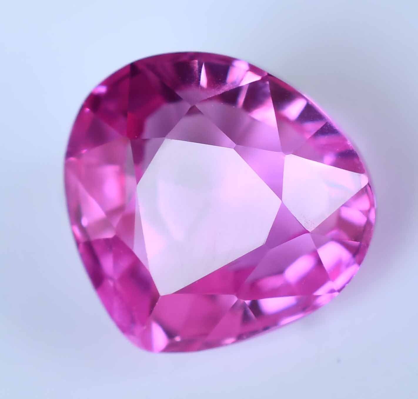 Natural Pink Ruby Pear 7 to 10 Ct Flawless 11.00 mm Certified Stunning Gemstone