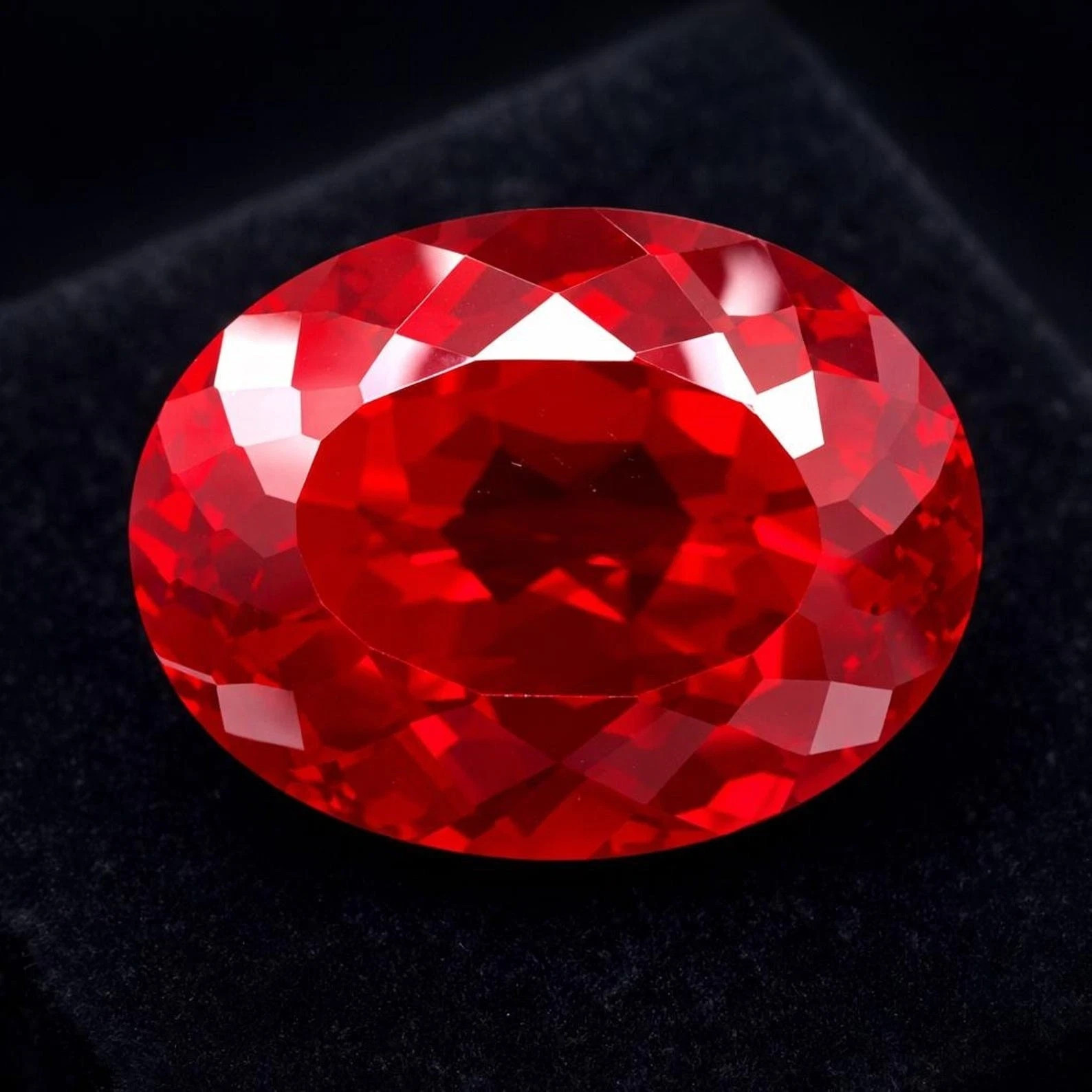 20.00 Ct+ Natural Flawless Myanmar Red Painite Oval Cut Loose Certified Gemstone