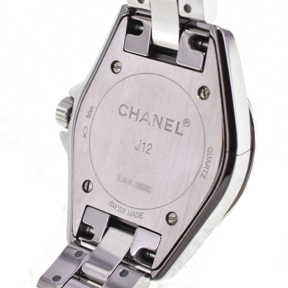 CHANEL J12 H3402 diamond Silver Dial Quartz Ladies Watch E#146466