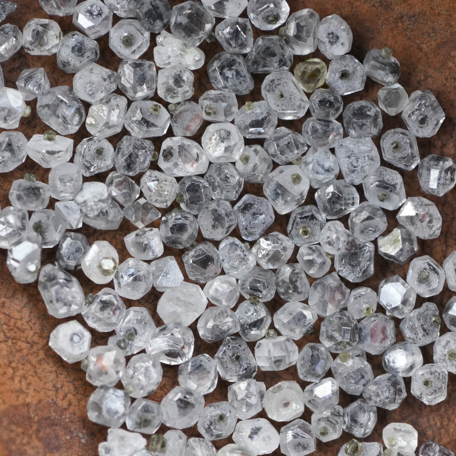 100 PCS Raw Round Loose Diamonds Lab Grown Small Gems 2.00 CTW Lot