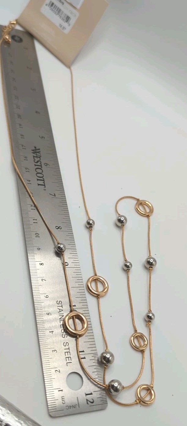 Lot Of 3 Gold Tone NWT Fashion Jewelry Necklace Bundle All Occasions Styles