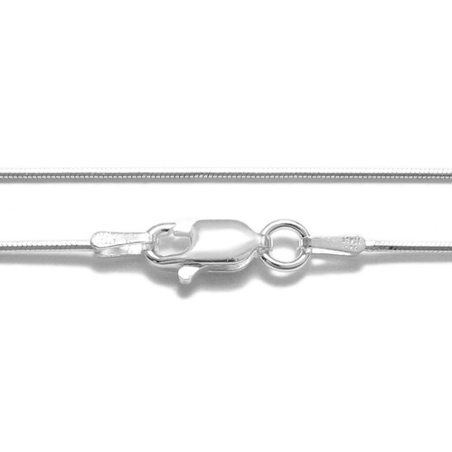 Guaranteed 925 Sterling Silver Diamond Cut Snake Chain Necklace 1.25mm 030