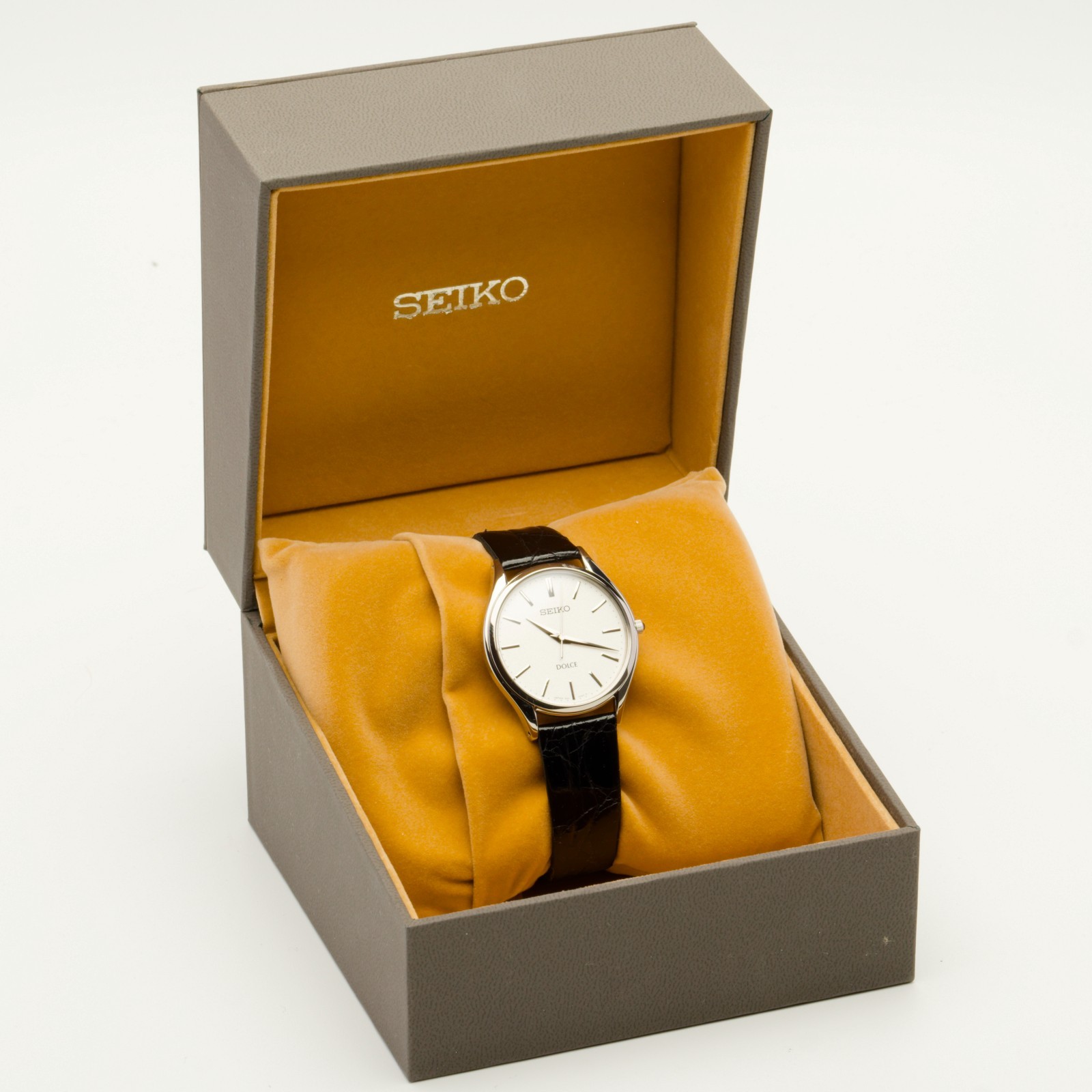 [NOS w/ BOX & PAPER] SEIKO Dolce 8J41-0AJ1 SACM171 32mm White Quartz Men’s Watch