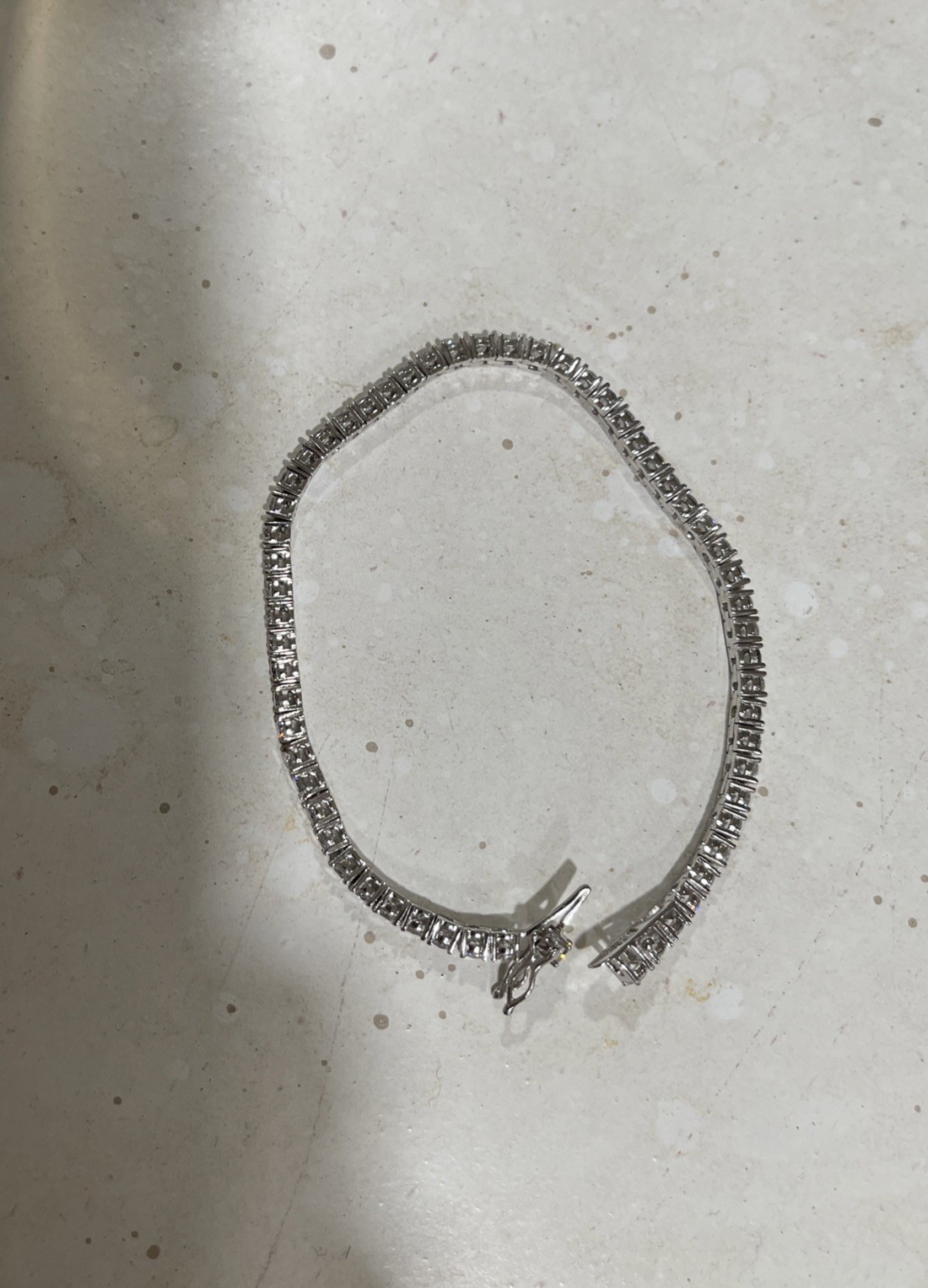 Sparkle Tennis Bracelet Crystal In Sterling Silver 7.2”