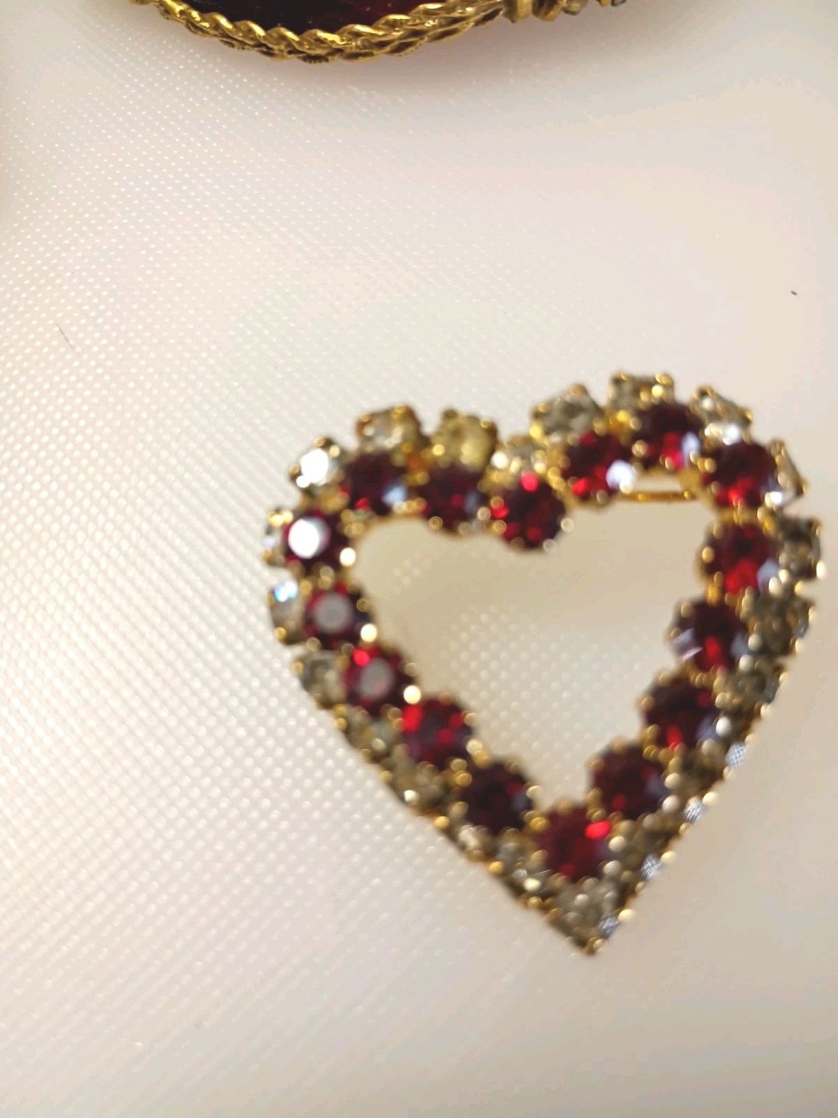Vintage To Current Brooches Lot of 6 Rhinestone Glass Enamel Paint Gold Fill