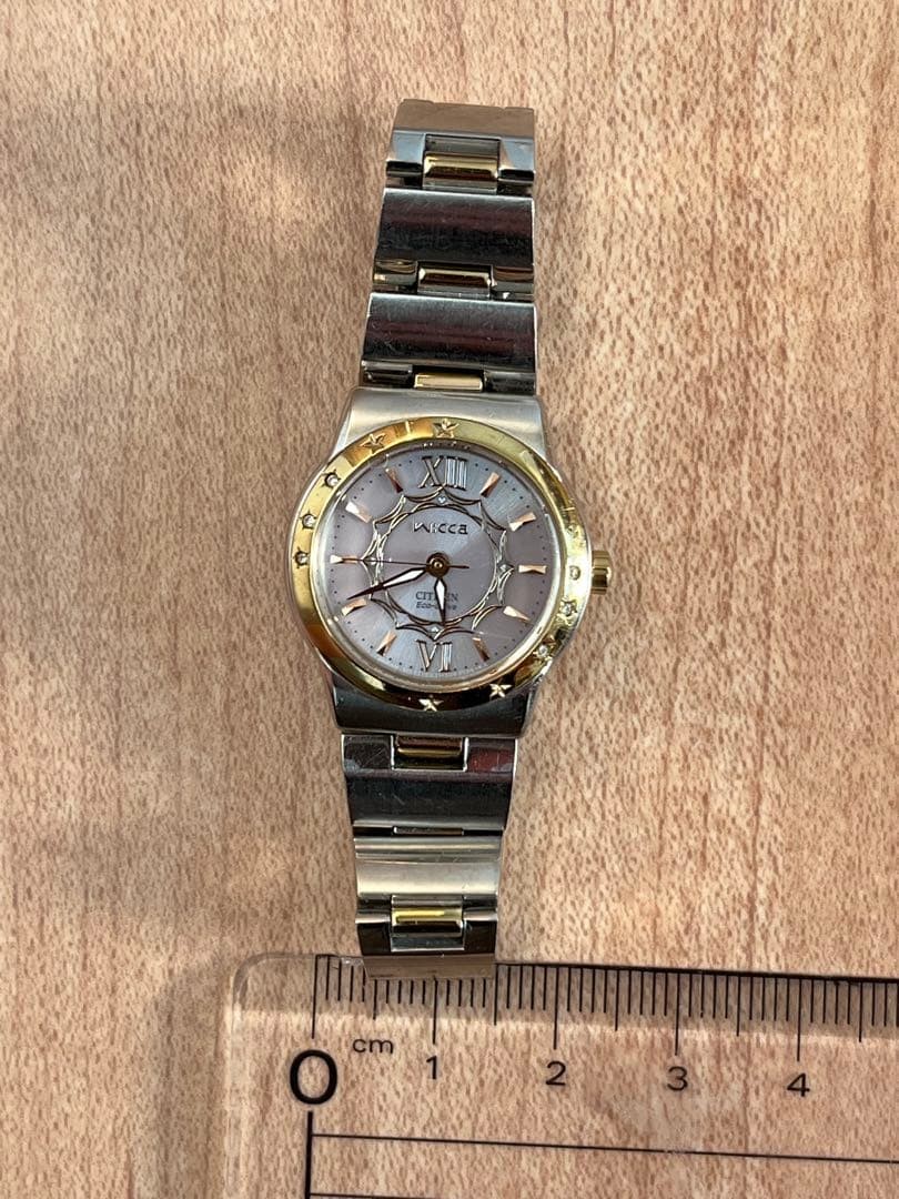 Working condition CITIZEN Wicca wristwatch PNK E031-S042658 HST