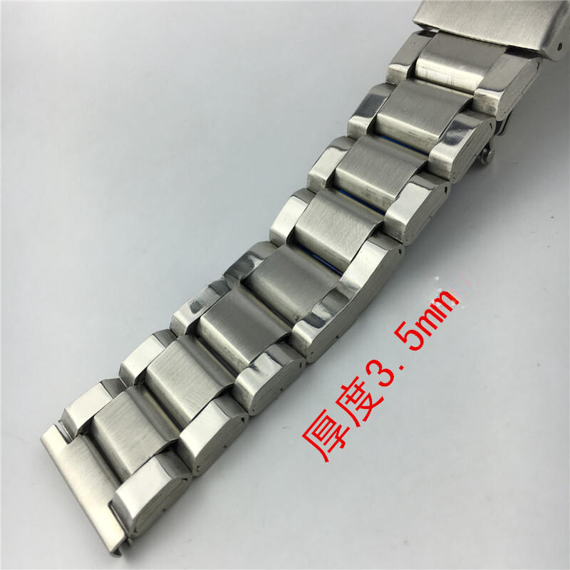 Premium Thicked Stainless Steel Watch Accessories Metal Strap 20 22 24 Universal