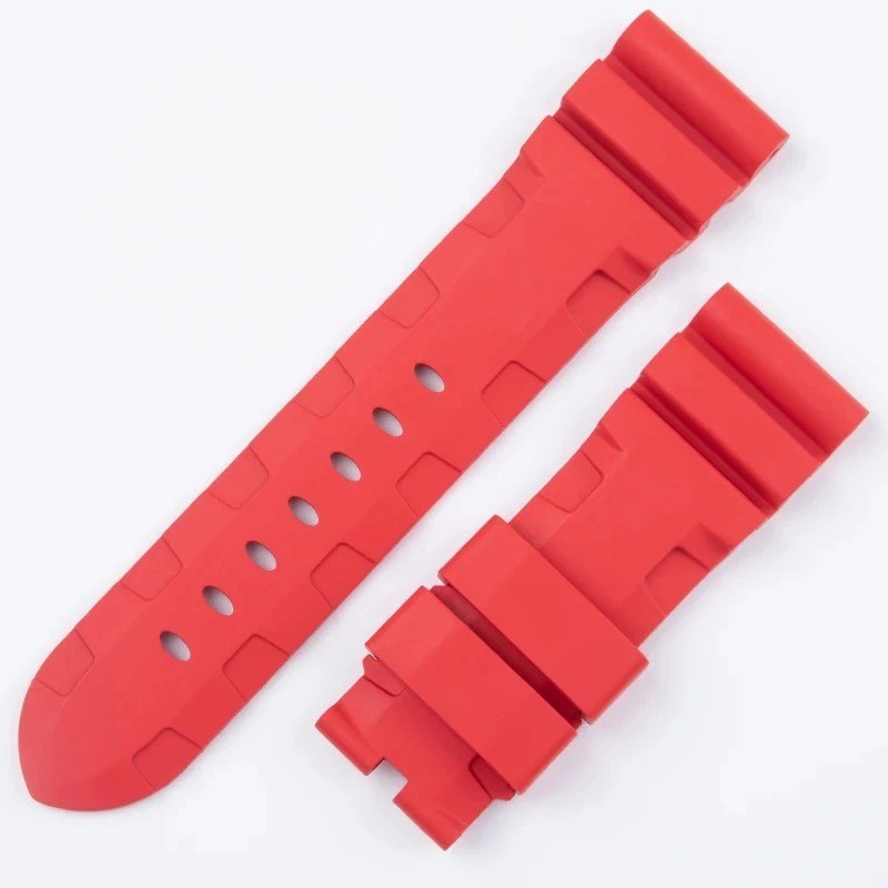22mm 24mm 26mm Rubber Watch Strap FKM Band For Officine Panerai Series