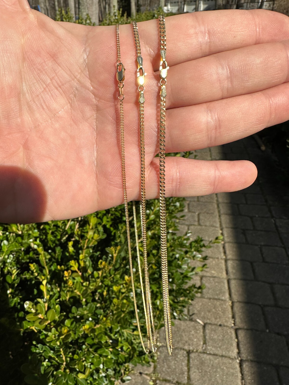Men’s Ladies Solid 14k Yellow Gold Micro 1.5-3mm Miami Cuban Link Chain Necklace