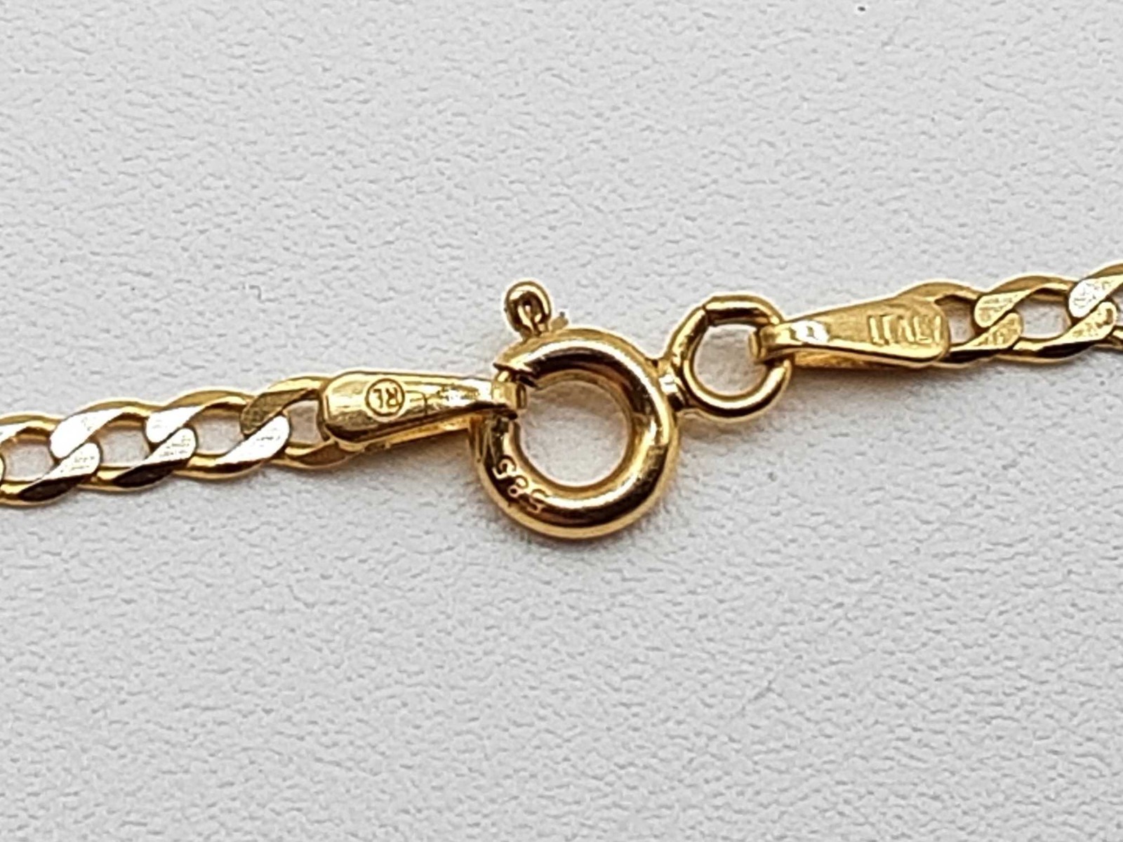 14k Yellow Gold 3.9g Curb Chain Necklace 18 In Do0226lixde