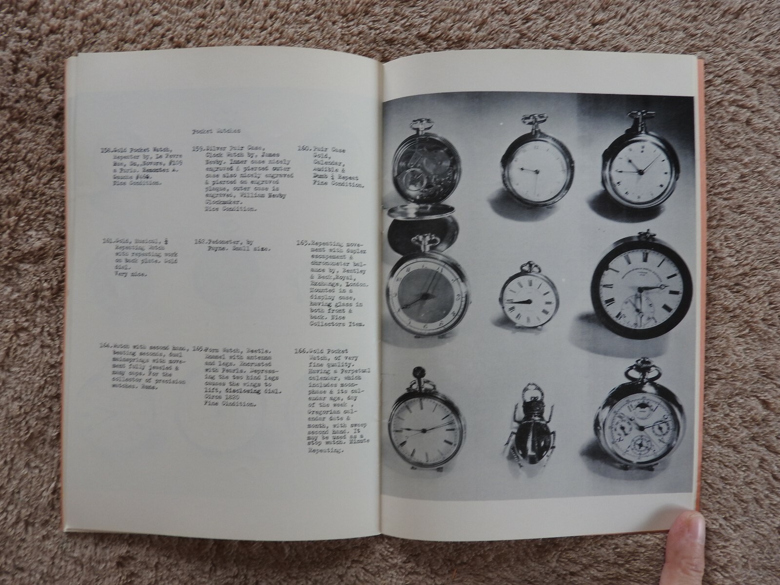 1961 “MR. BARNEY, MASTER HOROLOGIST” POCKET WATCHES 59th ST NEW YORK CITY MINTY