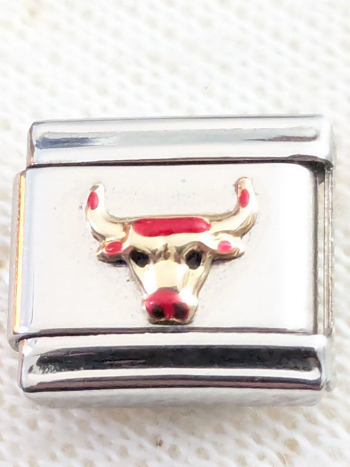 Authentic Zoppini Classic 9mm Italian Charm TEXAS LONGHORN Texan R69