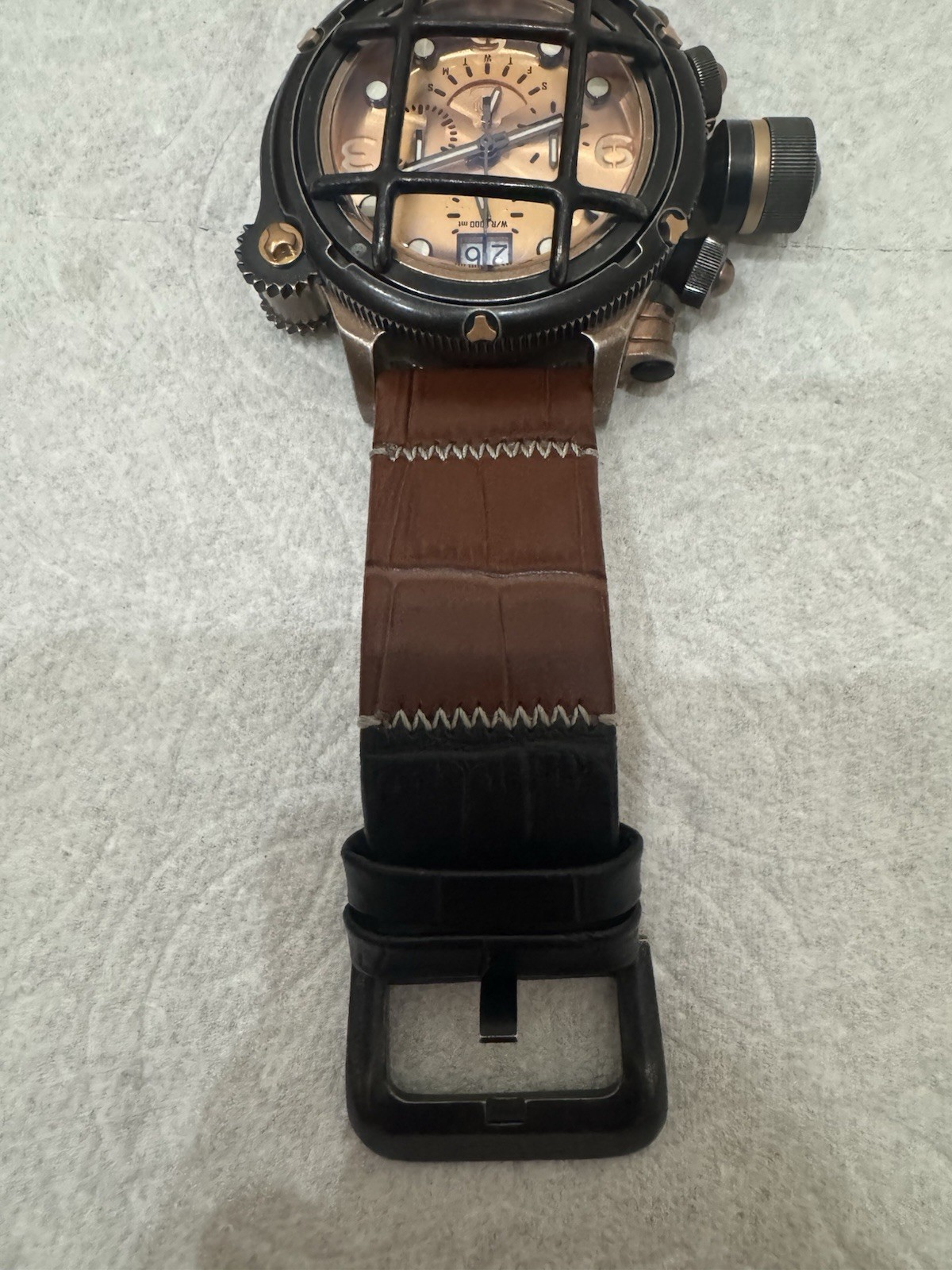 Invicta Russian Diver Nautilus 17354 Man’s Watch flame-fusion crystal no. 005403