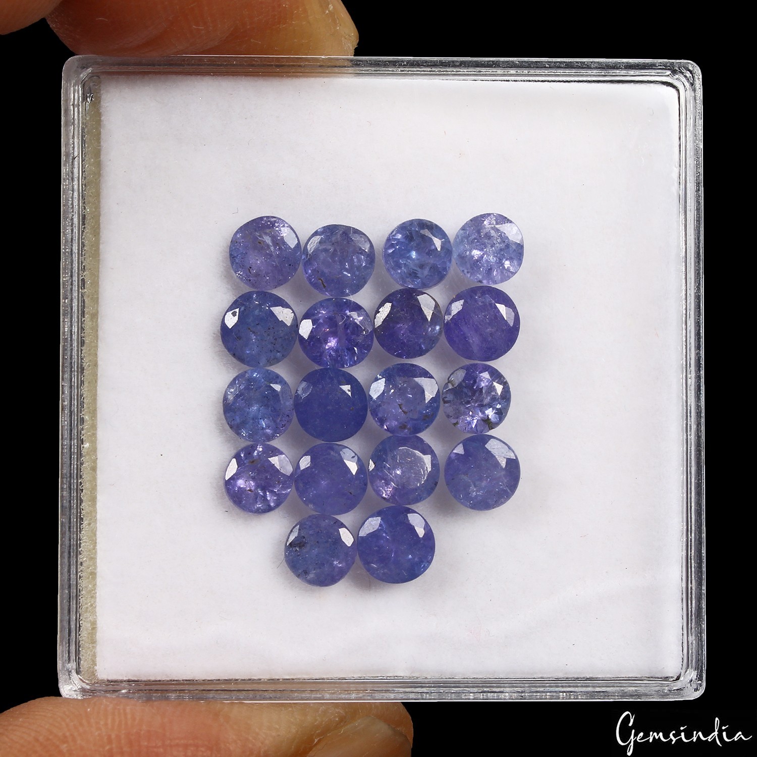 9.40 Ct Natural Tanzanite Round Cut Loose Gemstone Lot 18pc 4.5-5mm