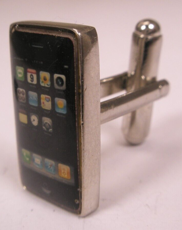 Smart Phone SINGLE MODERN Cuff Link replace lost/broken zd58