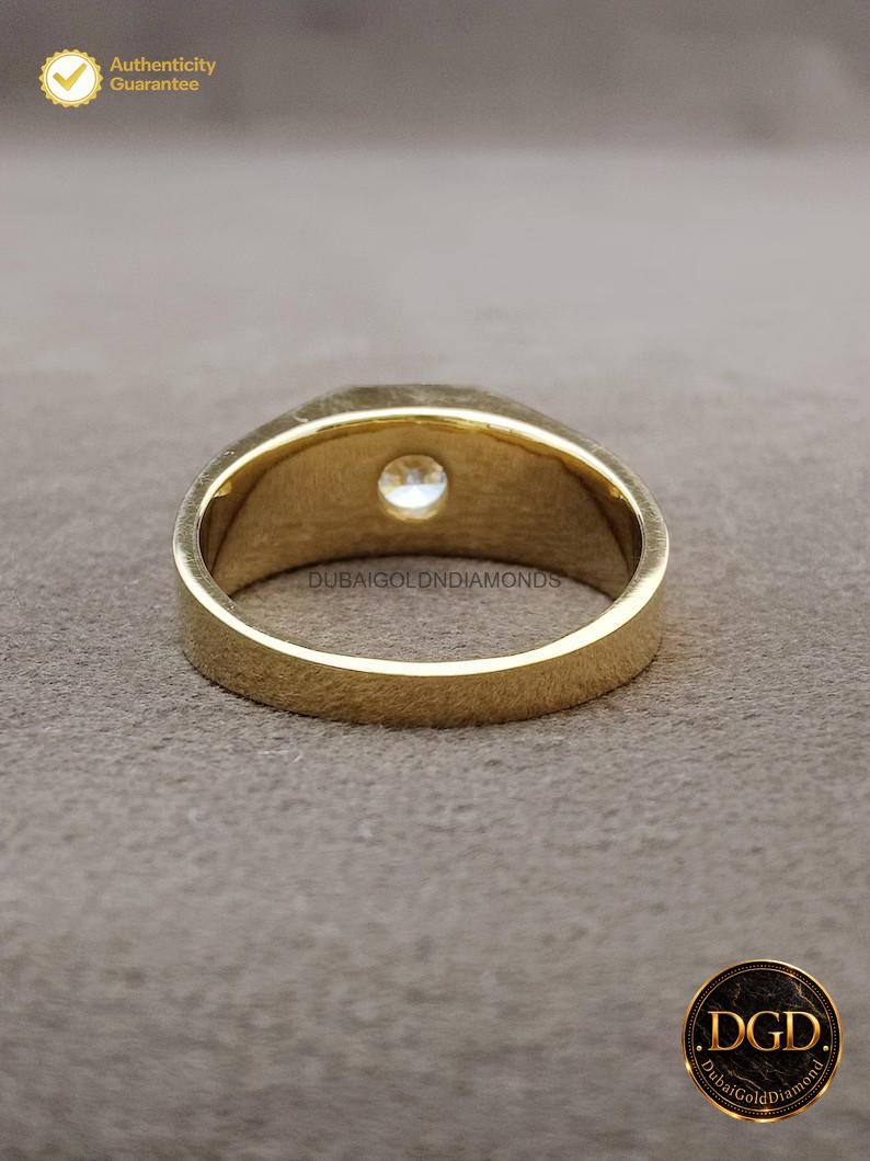 Classic & Timeless ! 2.00CT Round Natural Diamond Men’s Ring 14k Yellow Gold