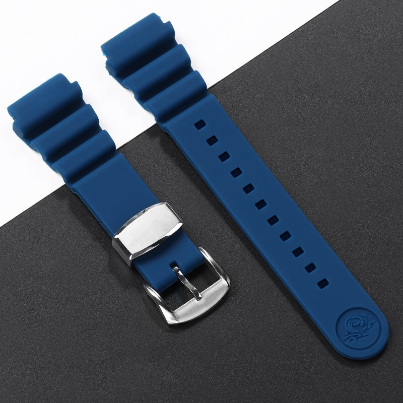 20-22mm for SEIKO Prospex BLACK SRP779 SRPC91 Silicon Rubber Watch Band.