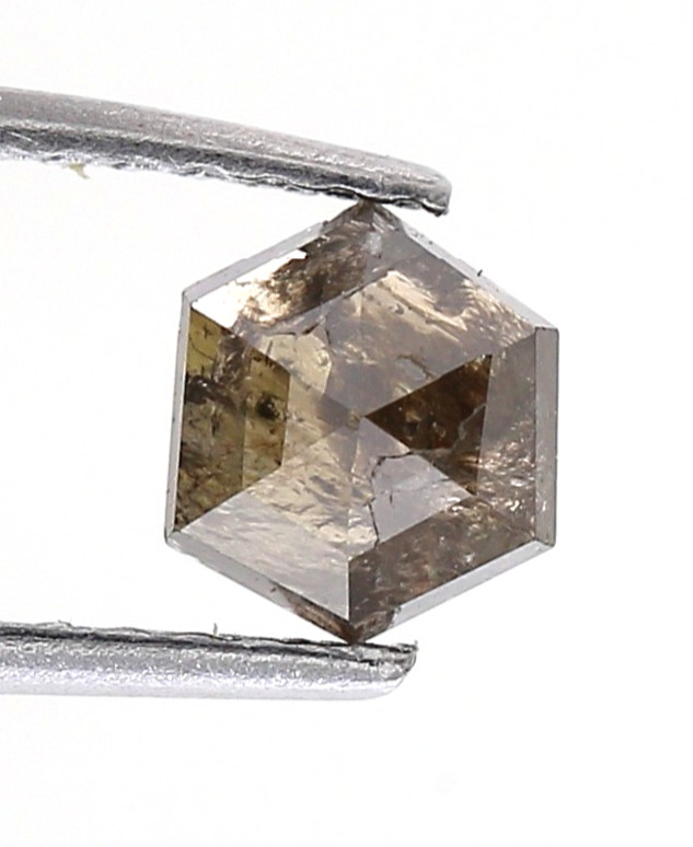 0.50TCW Hexagon Shape Step Cut Natural Diamond – 5 x 4.5 MM