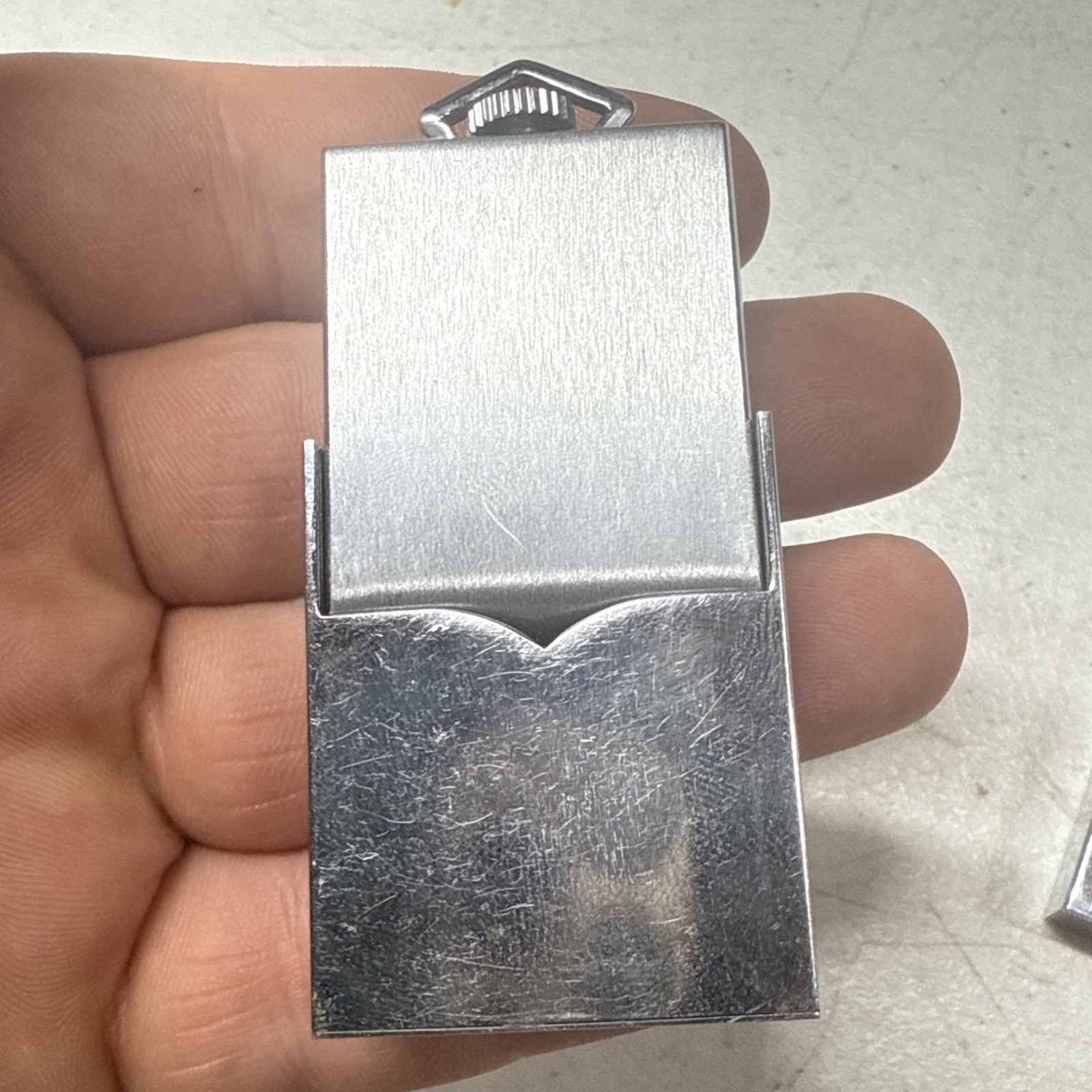 2 Vintage Art Deco Ingersoll Compact Travel Chrome Watch USA Works READ