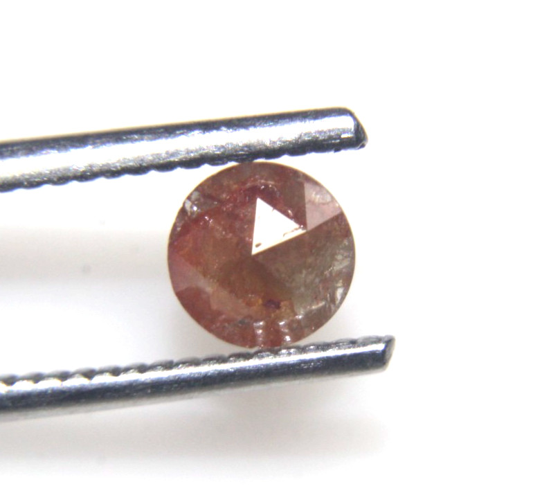 0.59Cts Rose Cut Diamond Beautiful Natural Real Peach Color Round 5.65×2.42MM