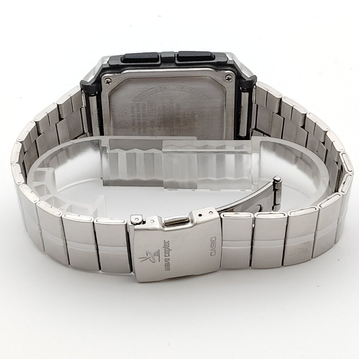 CASIO WV-59RD-1AJF Wave Ceptor Radio Controlled Silver Mens Digital Watch Japan