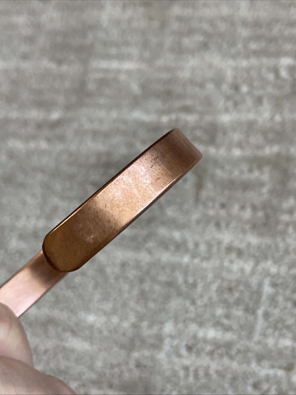 Copper Bracelet Cuff 45 Grams 7.25” 9mm wide