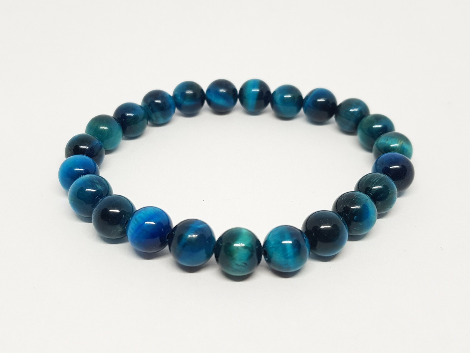 Blue Tigers Eye Bracelet Hawks Eye Bracelet 8mm 6mm Tiger’s Eye Healing Gemstone