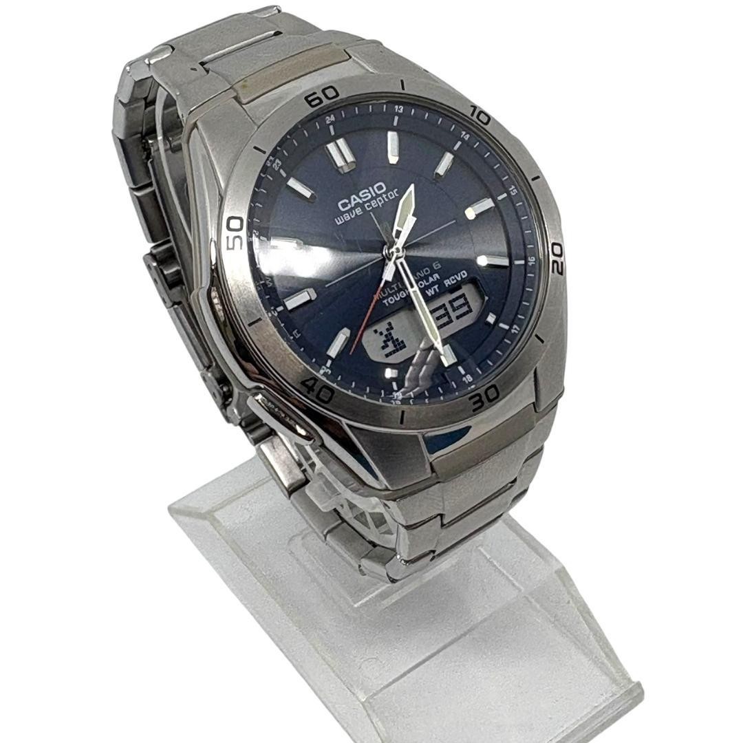 [Radio-controlled solar watch] CASIO Wave Ceptor WVA-M640 Navy From Japan