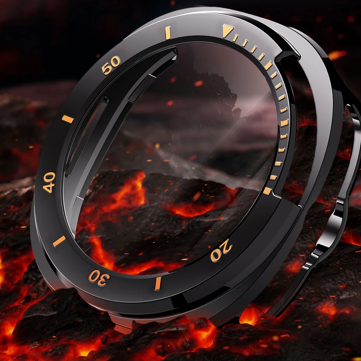 No Gap Silicone Band +Full Screen Cover for Samsung Galaxy Watch 8 Classic 46mm