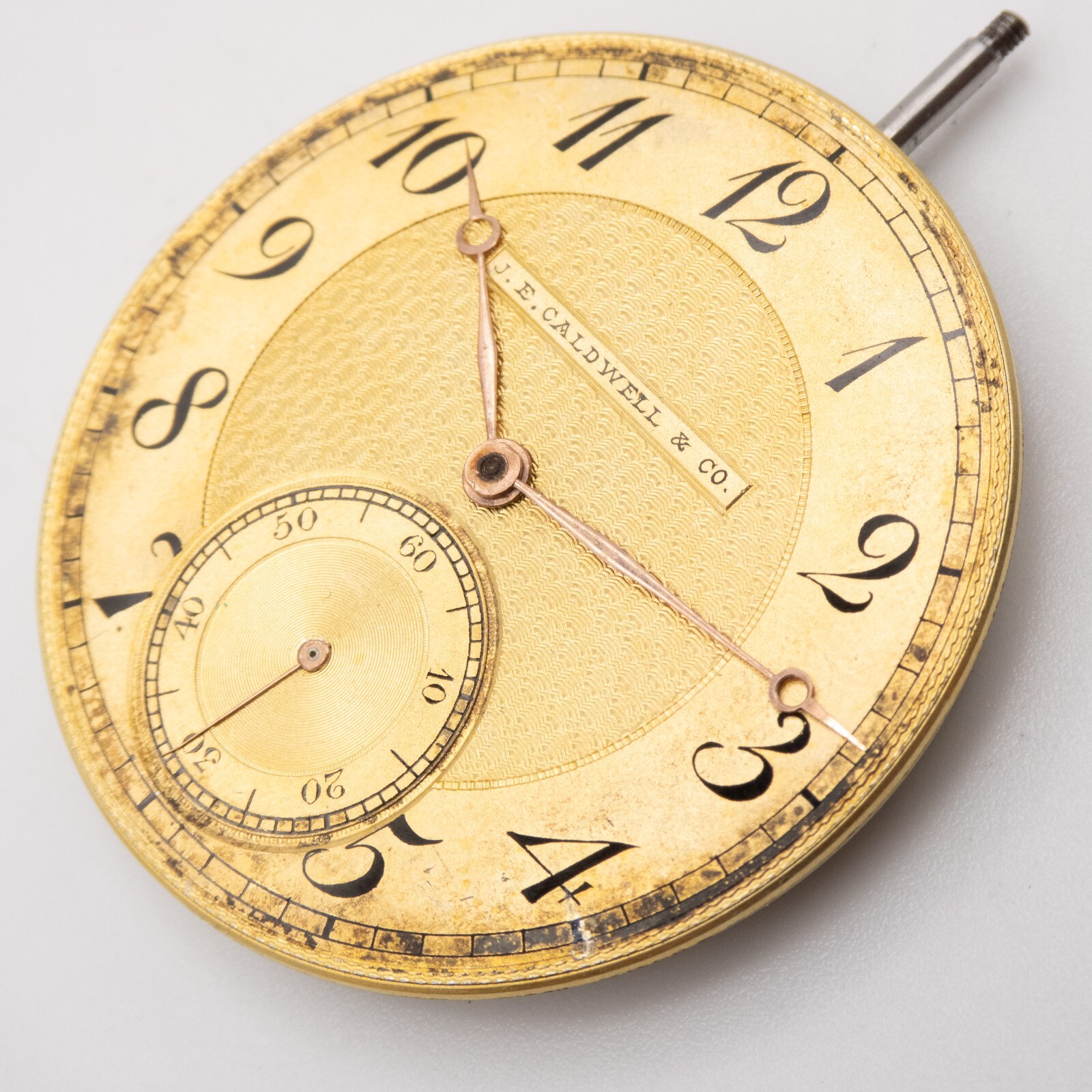 C.H. Meylan 39.7 x 6 mm 19-Jewel Antique Pocket Watch Movement, Running