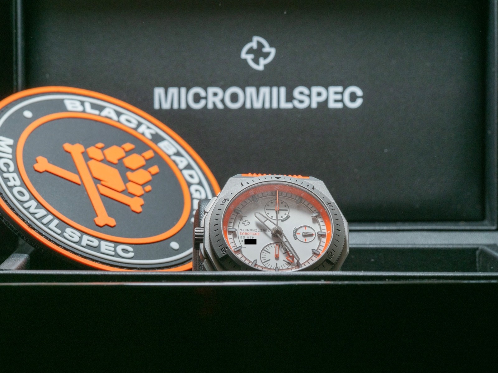 Micromilspec Milgraph Project Sabotage – 1 of 75 Titanium tool watch, GMT chrono
