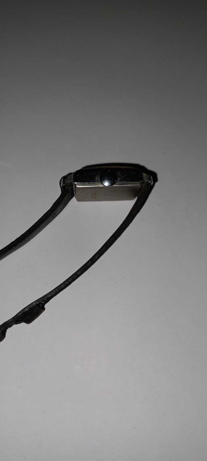 Vintage Timex Wind-up Rectangular Tank-Style Cocktail Watch Silver Tone