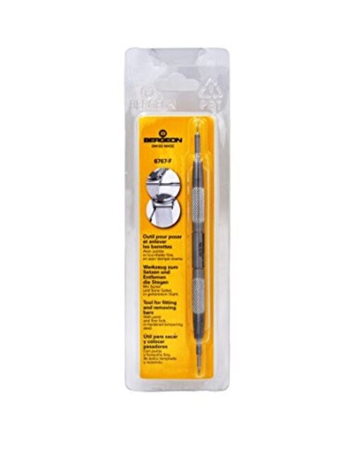Bergeon 6767-F Watch Spring Bar Tool – Long Stainless Steel Handle