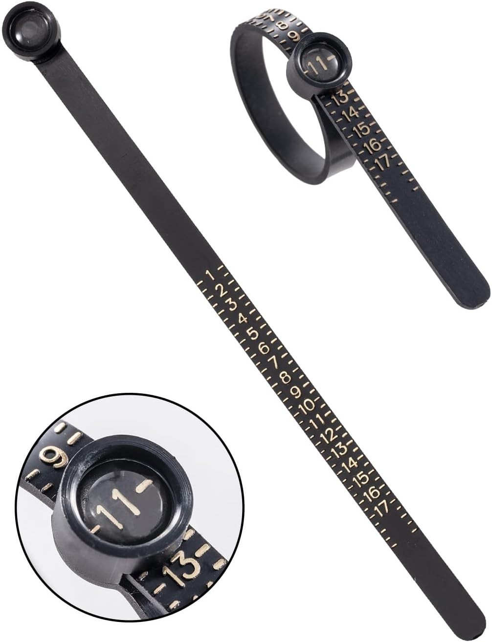 Ring Sizer Measuring Tool Set, Ring Sizer with Magnifying Glass, Integrated C…