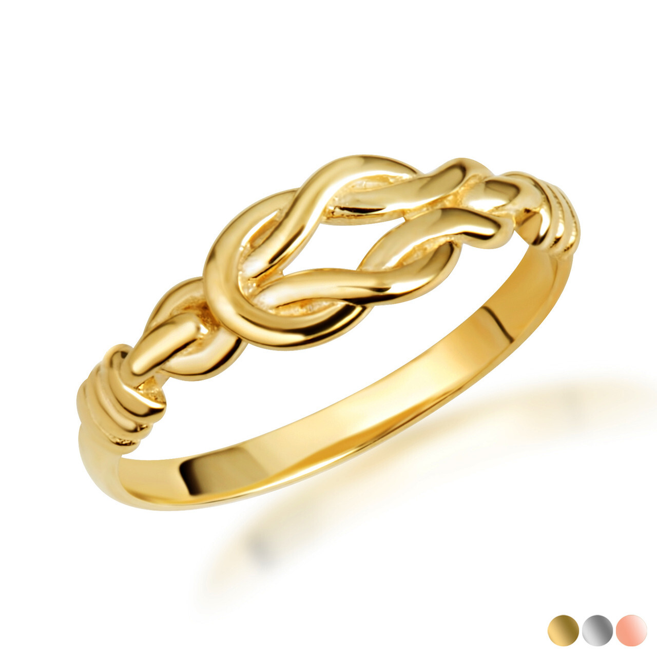 Gold Love Knot Band Ring (Available in Yellow/Rose/White Gold)