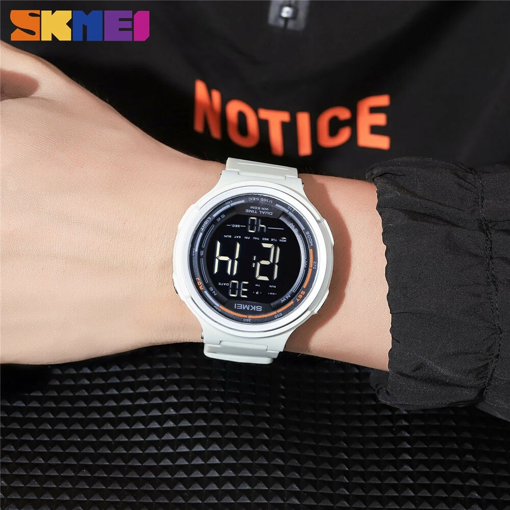 SKMEI Men Sport Watches Countdown Electronic Watch Military Digital Wristwatch
