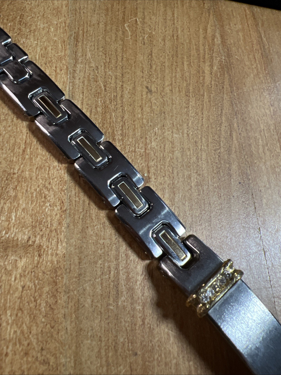 Stainless Steel 14k with Diamonds Men’s Bracelet