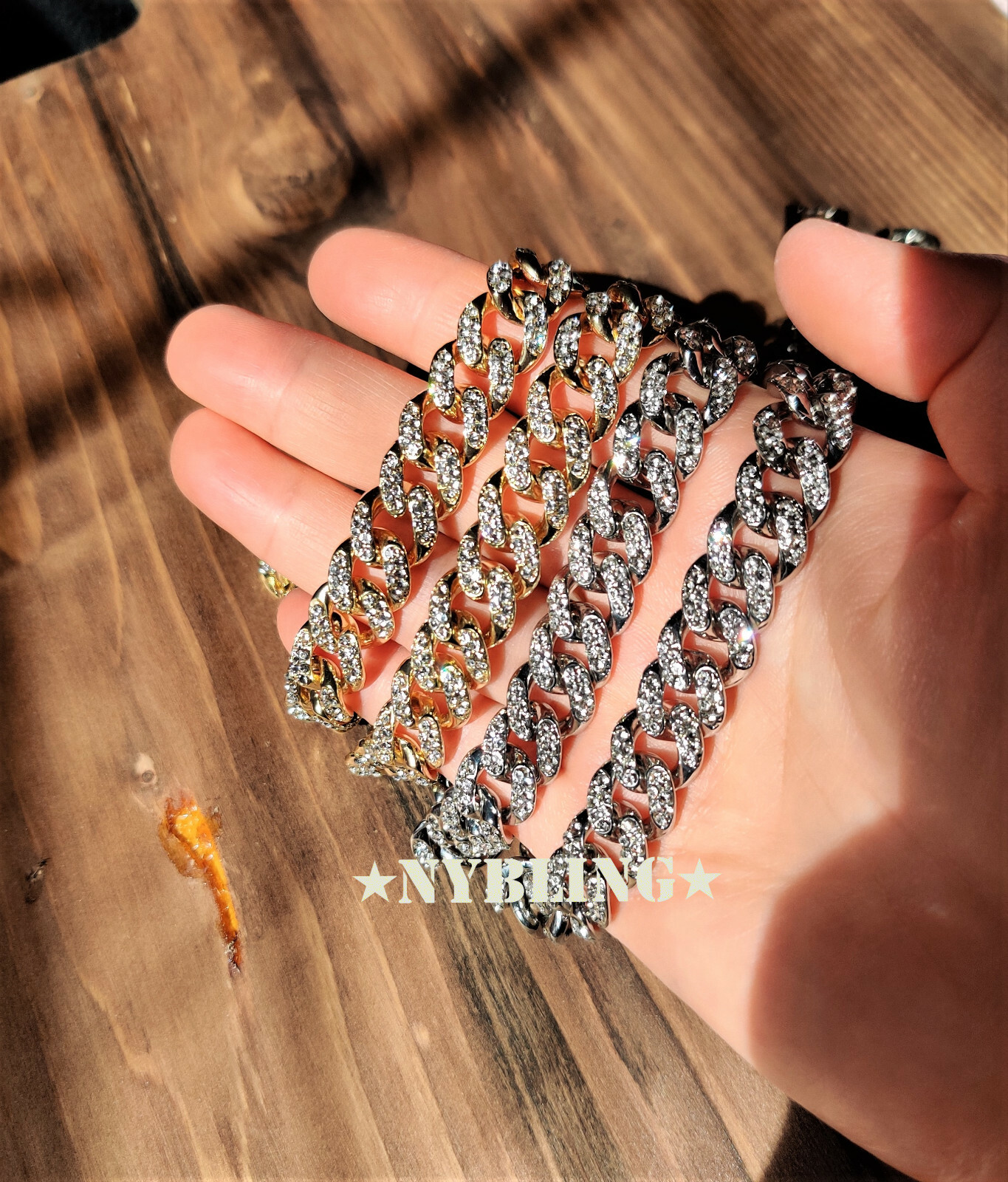 12MM Cuban Link Chain Necklace XL Last Supper Pendant Plated Hip Hop CZ Jewelry
