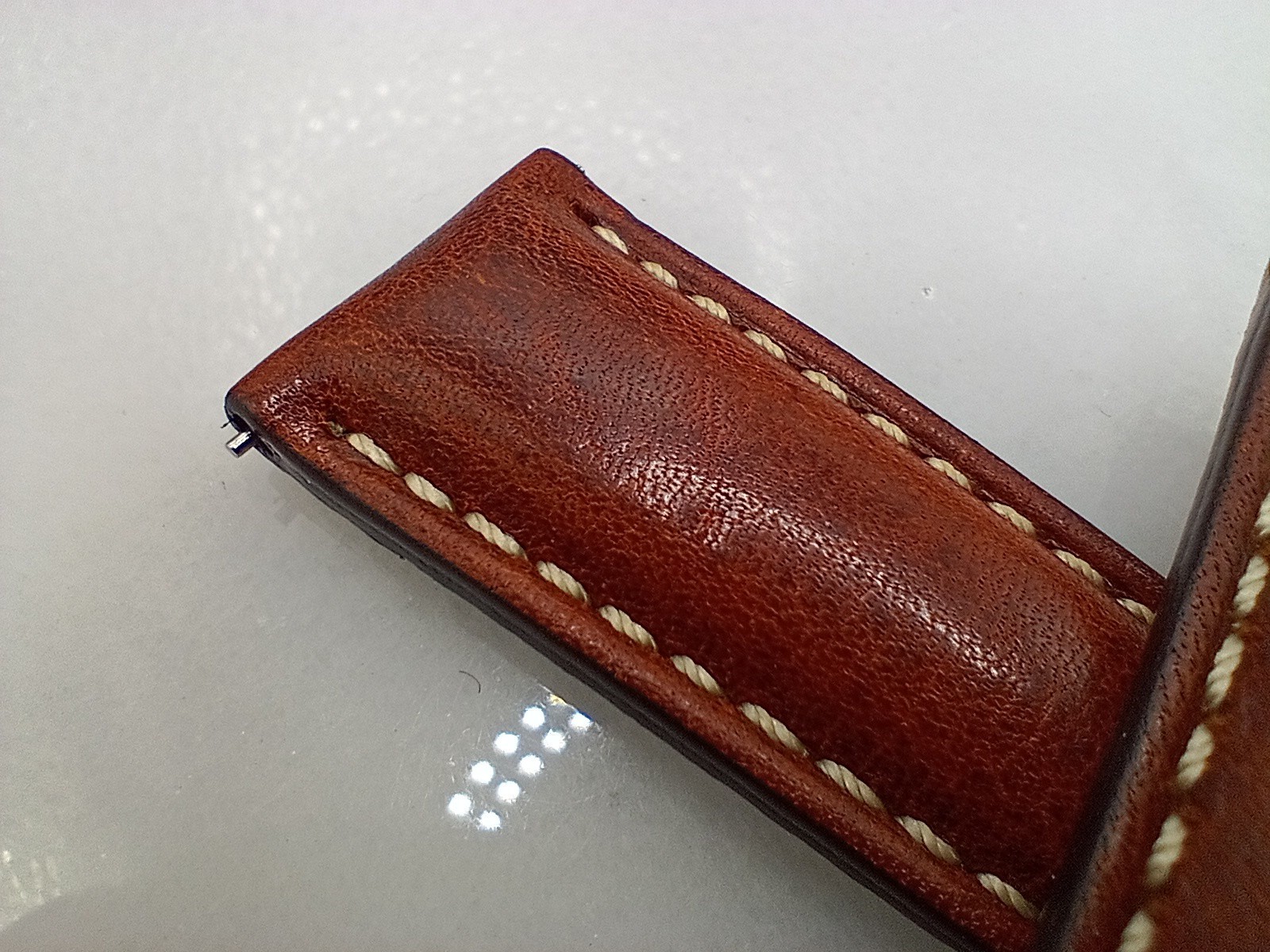 New Watchgecko Highley 20mm Italian Leather Handmade Brown Watch Strap 6B382