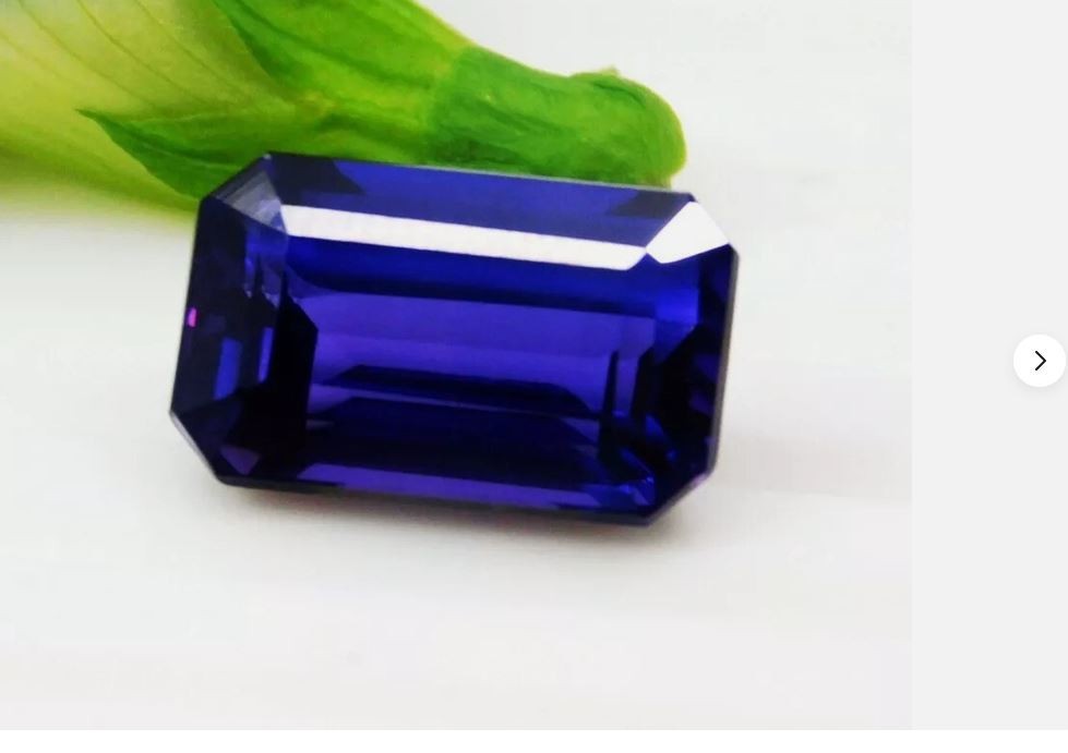 AAA Natural Flawless Kashmir Blue Sapphire Loose Emerald Cut Gemstone 9.35 CT