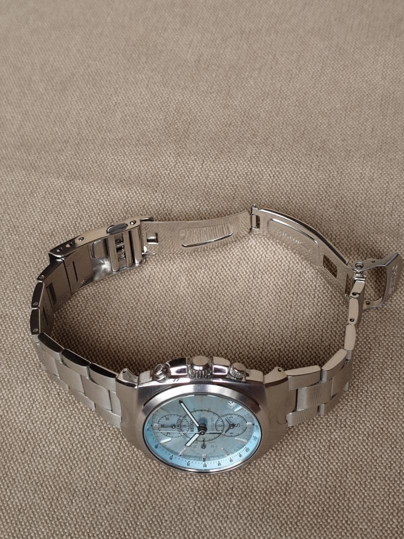 Seiko 7T32-9000 Chronograph Watch Wrist 17.5cm