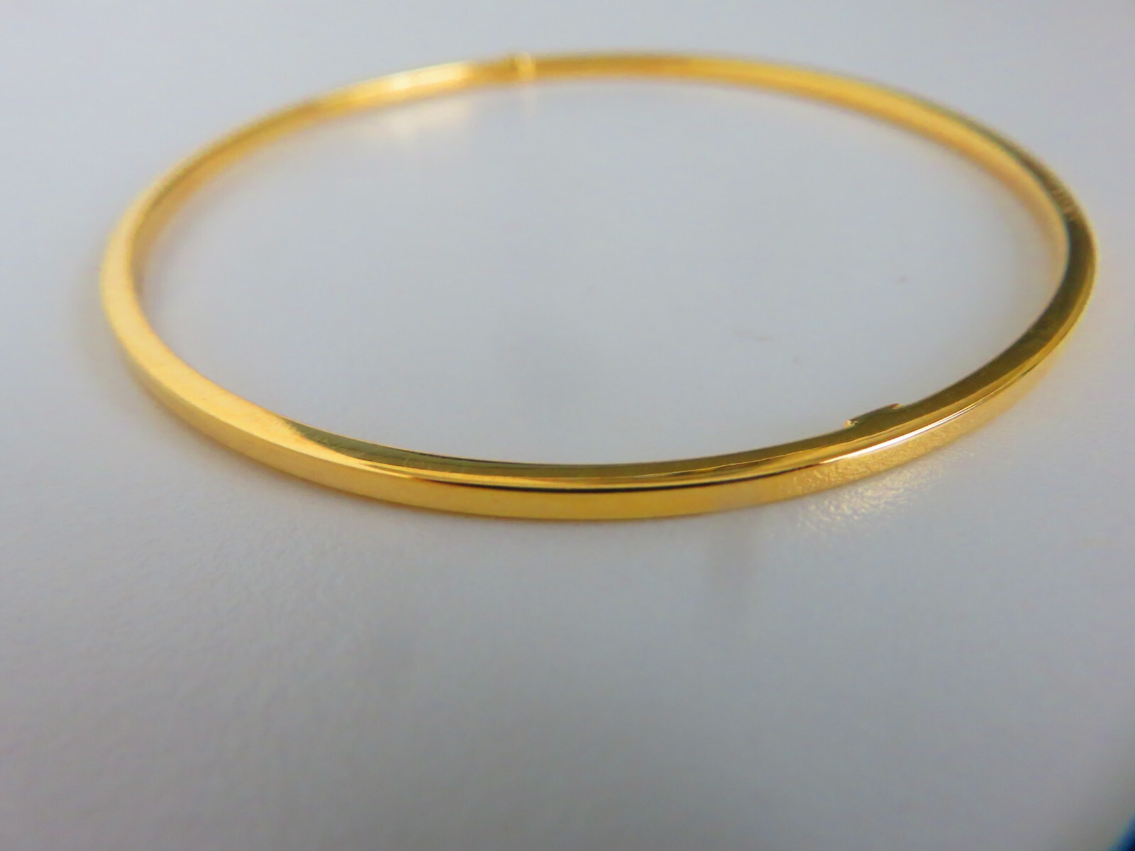 Gold Slave Bangle 2mm Ladies 9 Carat Yellow Gold 62mm Diameter NEW ARRIVAL