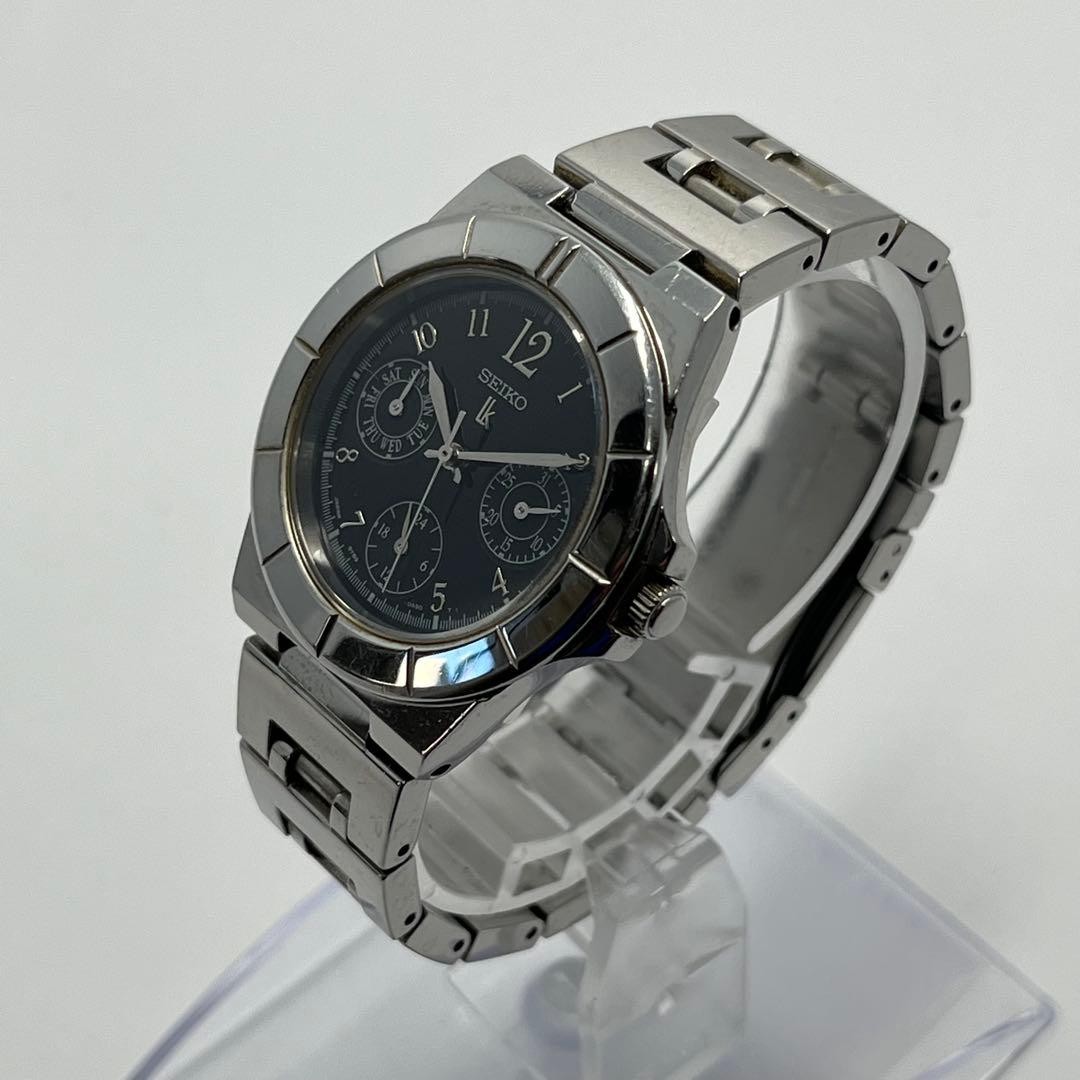 Seiko Lukia Quartz Dress Watch Womens Cal 5Y89-0B30 34mm wrist 14cm/5.5in