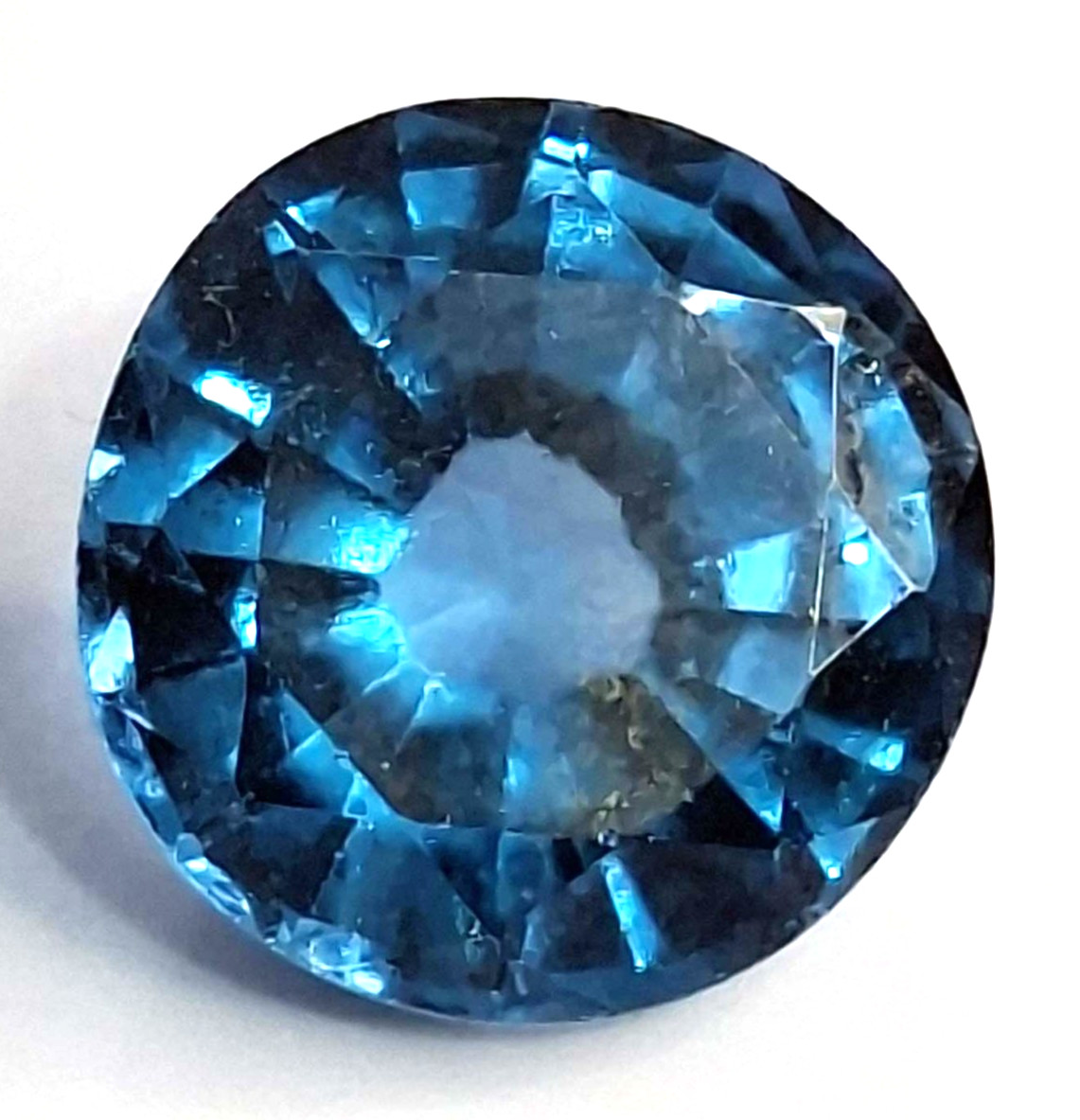 Indicolite Tourmaline Round Cut Natural 5-7 Ct Certified Loose Gemstone TQ643