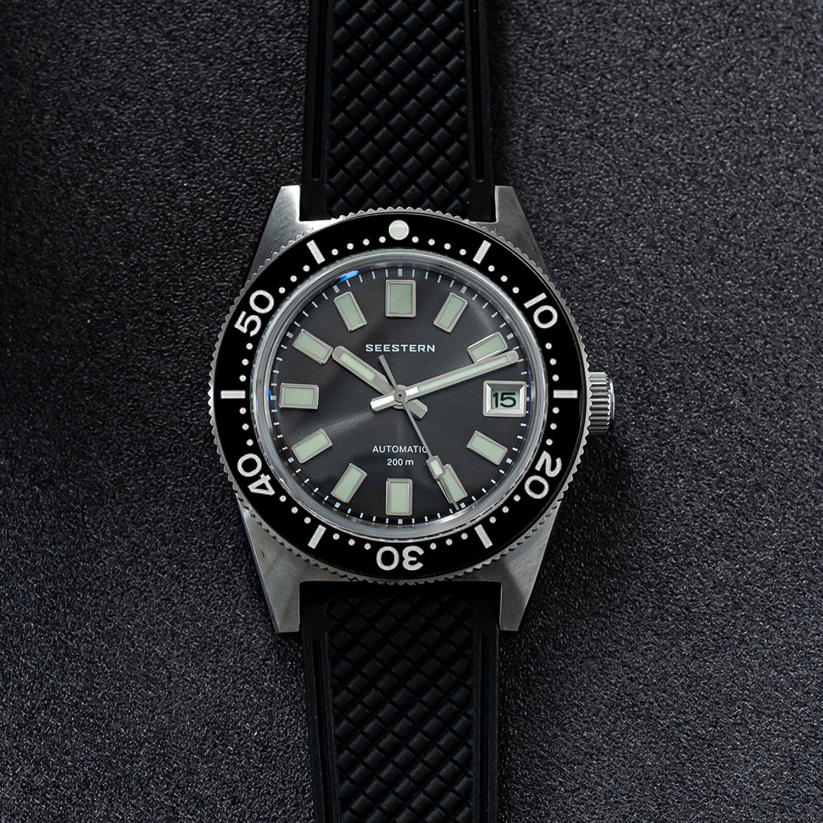 Seestern V3 62MAS 20ATM Genuine Ceramic Bezel 200m DIVER’S Watch SE2021-D62S-SK