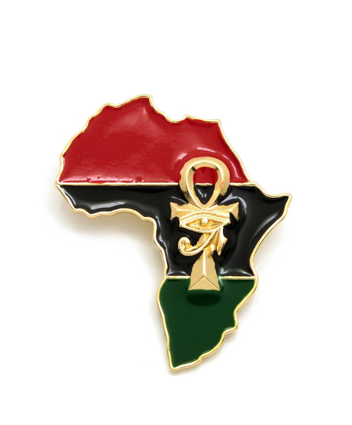 Hip Hop Egypt Horus Bird, Nefertiti, Ankh, Africa Brooch Pins Fashion Accessory